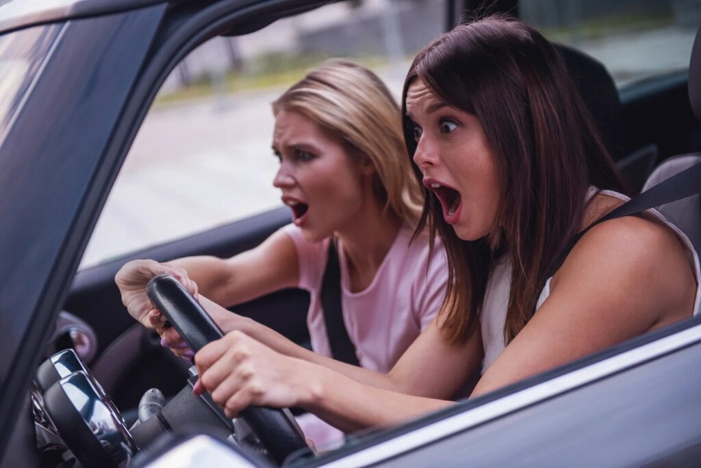 houston auto collision lawyer on busy Houston Interstate 45 highway traffic