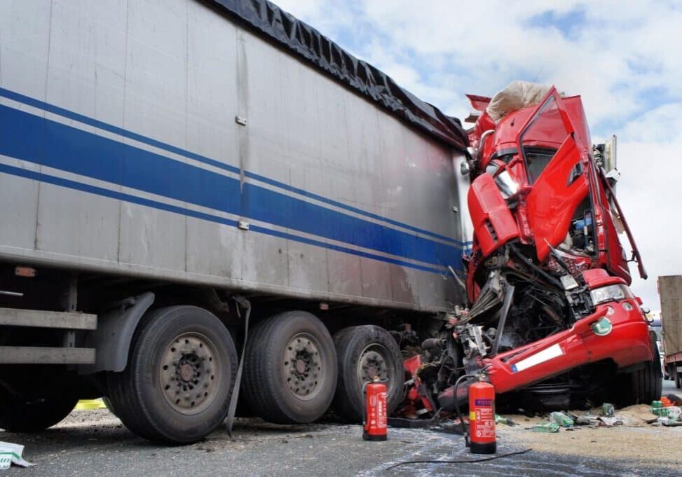 Houston big rig crash on freeway